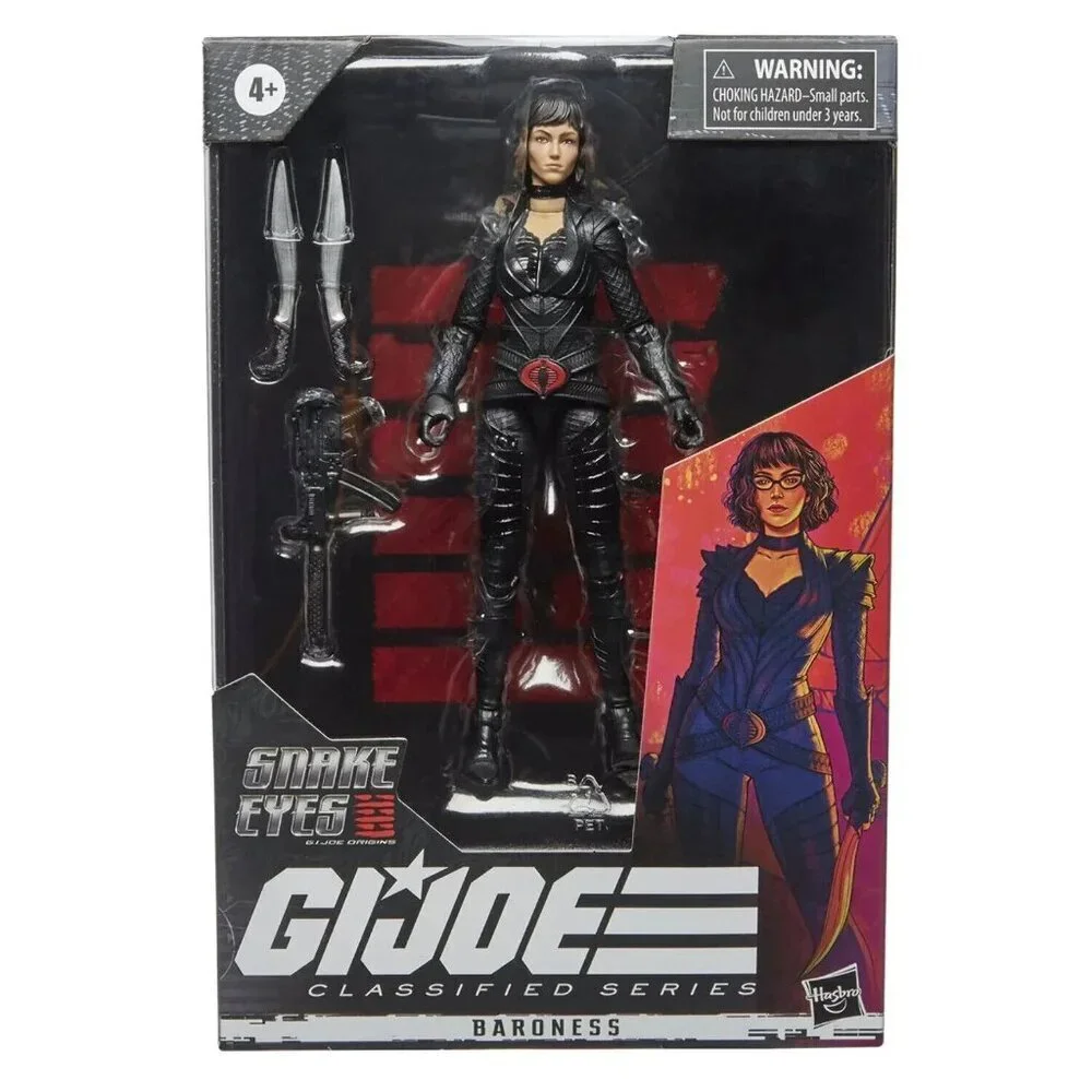 Hasbro Classified Series Snake Eyes G.I. Joe Origins Baroness 6” 1:12 Scale...